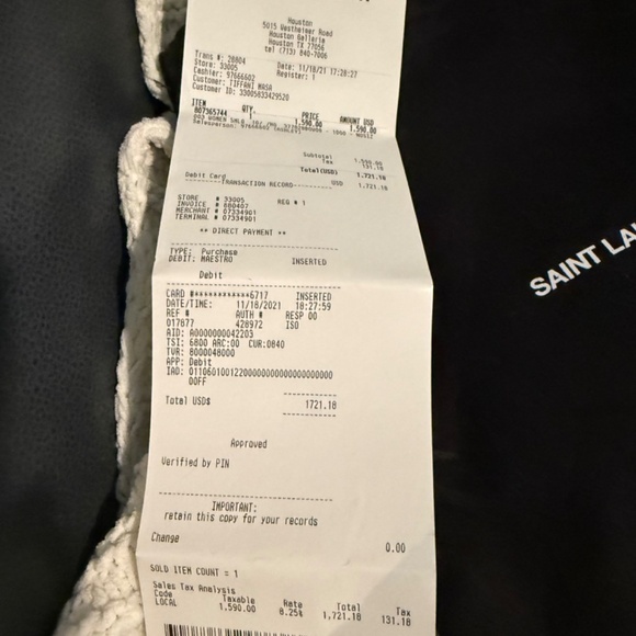 YSL SAINT LAURENT Chain Wallet large - Picture 6 of 6